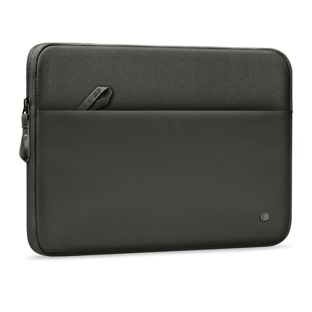 Tech-Protect MacBook / Laptop 13-14" Sleeve med Fodrad Insida & Ficka - Mörkgrön