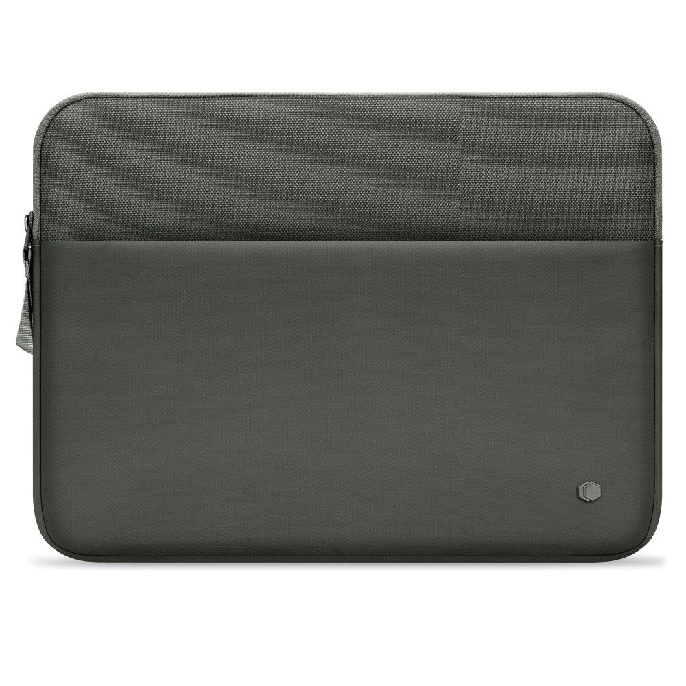 Tech-Protect MacBook / Laptop 15-16" Sleeve med Fodrad Insida & Ficka - Mörkgrön