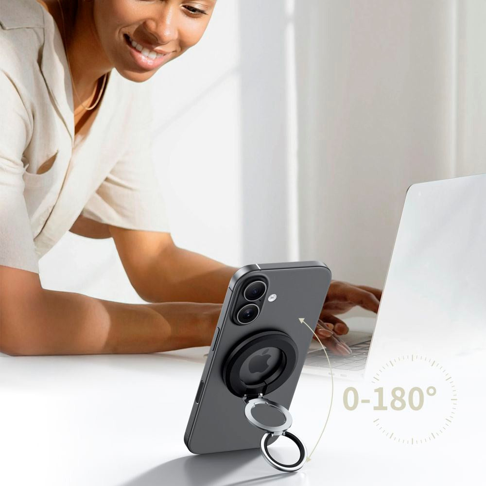 Tech-Protect Magnetisk Ringhållare för Mobil - MagSafe Kompatibel - Svart