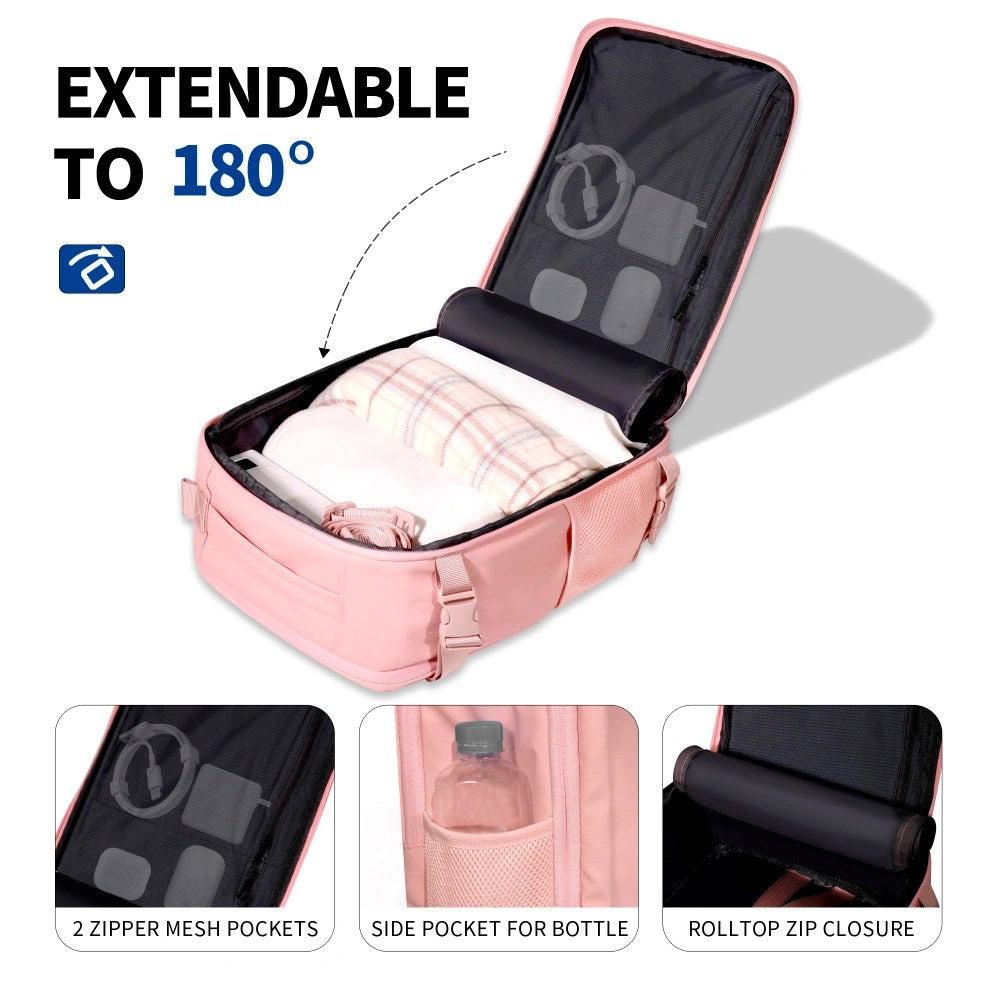 Tech-Protect Defender S50 Resväska - 20L / 40 x 20 x 25 cm - Rosa