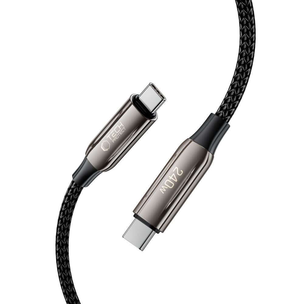 Tech-Protect Ultraboost UB10T PD 240W USB-C till USB-C-Kabel 2m - Svart