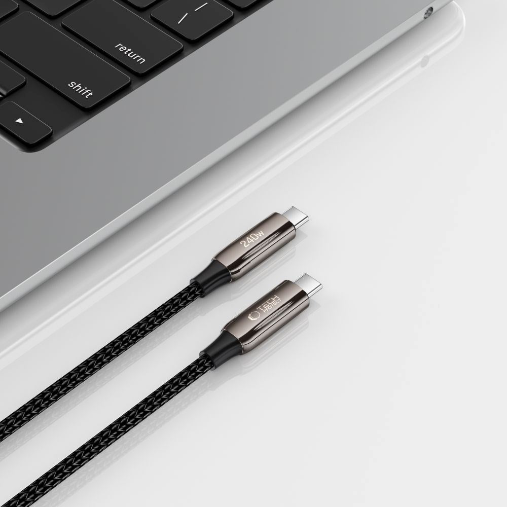 Tech-Protect Ultraboost UB10T PD 240W USB-C till USB-C-Kabel 2m - Svart