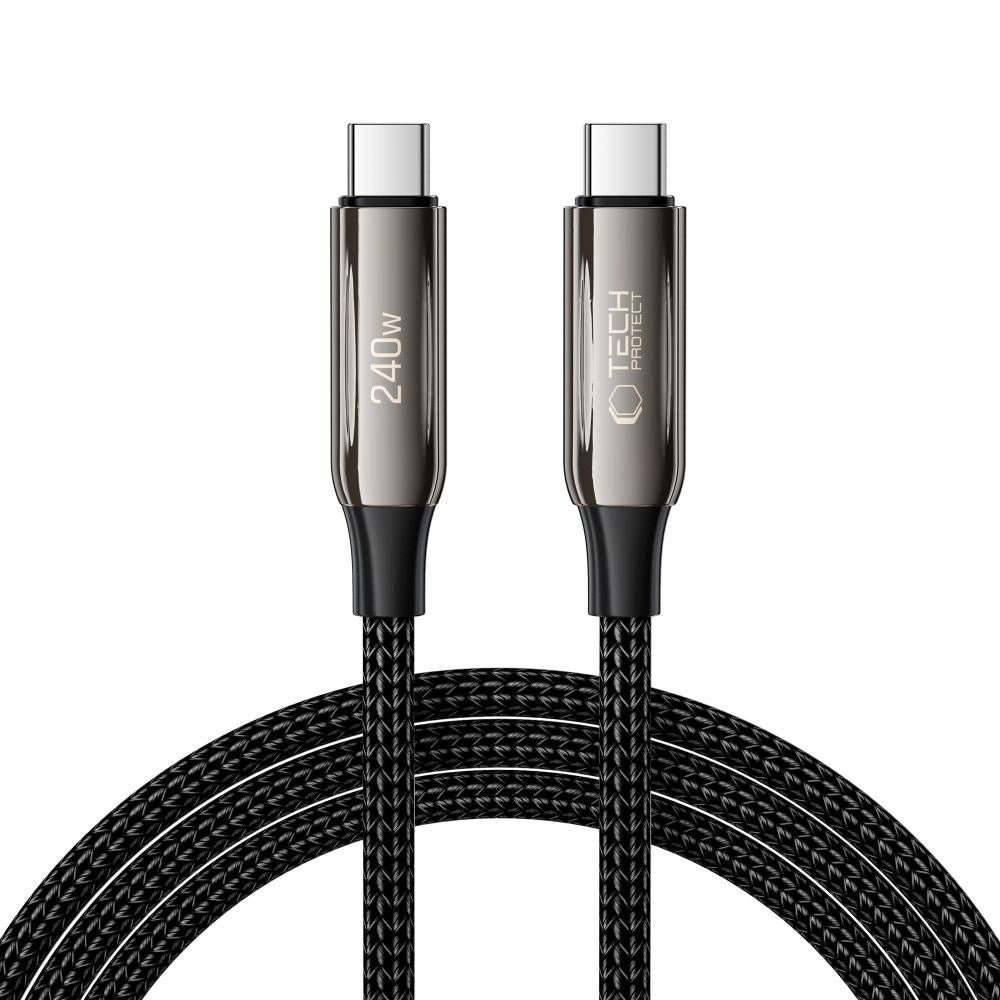 Tech-Protect Ultraboost UB10T PD 240W USB-C till USB-C-Kabel 2m - Svart