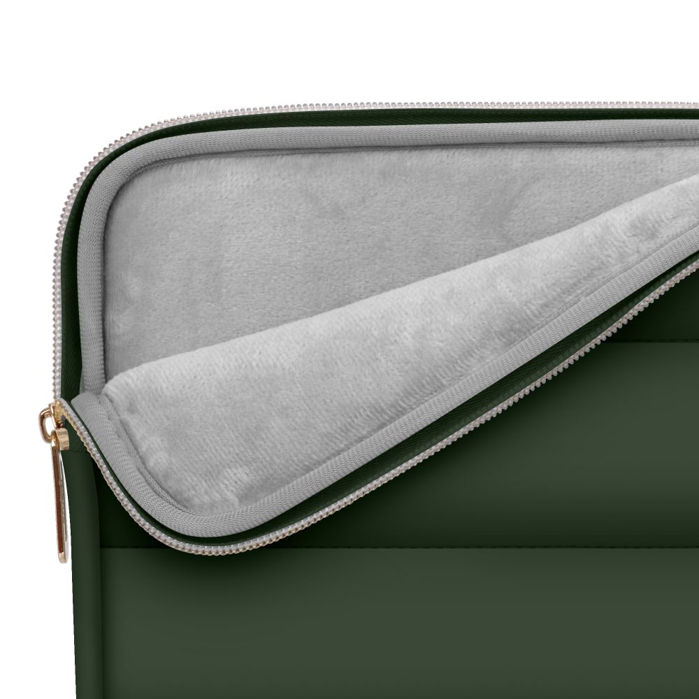 Tech-Protect Puffy MacBook / Laptop 15-16" Sleeve m. Liten Väska - Grön