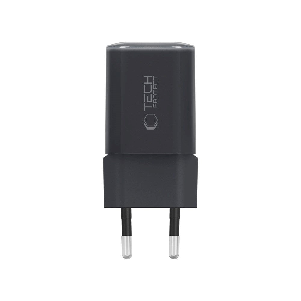 Tech-Protect 33W Väggladdare m. 1x USB-A & 1x USB-C - Svart