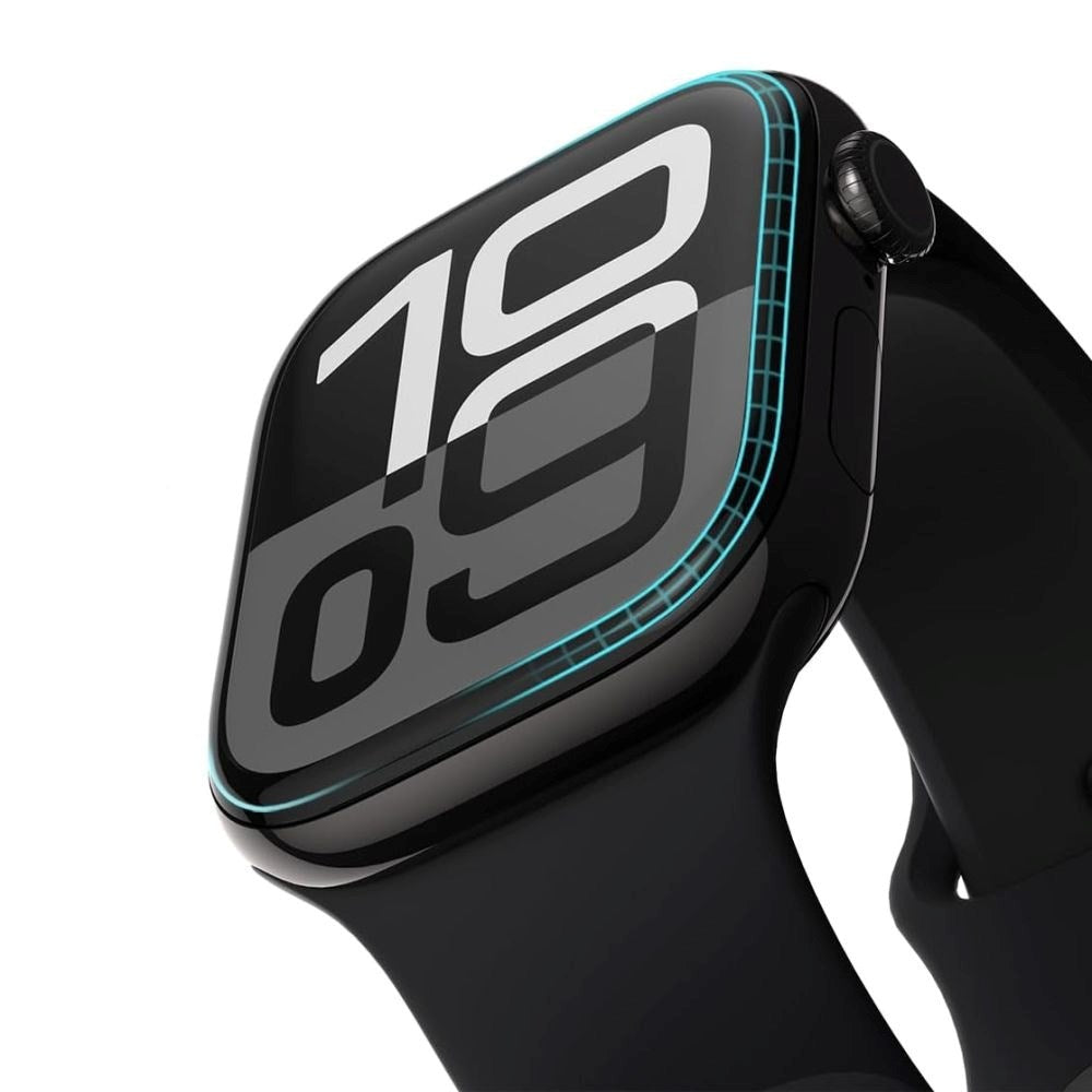 HOFI Apple Watch 11 / 10 (46mm) Hybrid Pro+ (Plus) Skyddsglas - 2 st. - Svart Kant