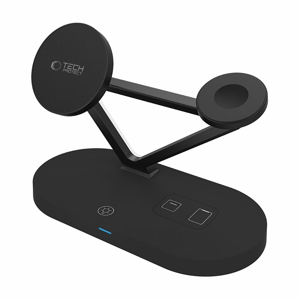 Tech-Protect 3-i-1 Magsafe Trådlös Laddare - Svart