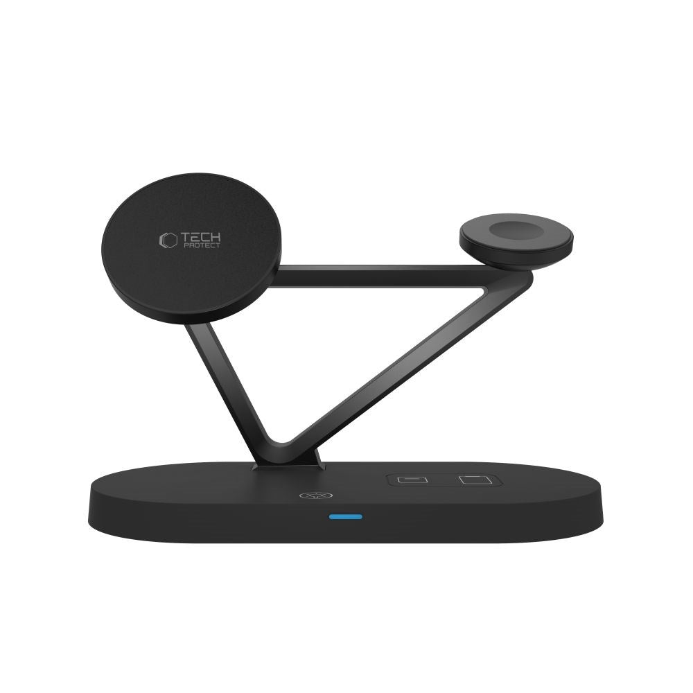 Tech-Protect 3-i-1 Magsafe Trådlös Laddare - Svart