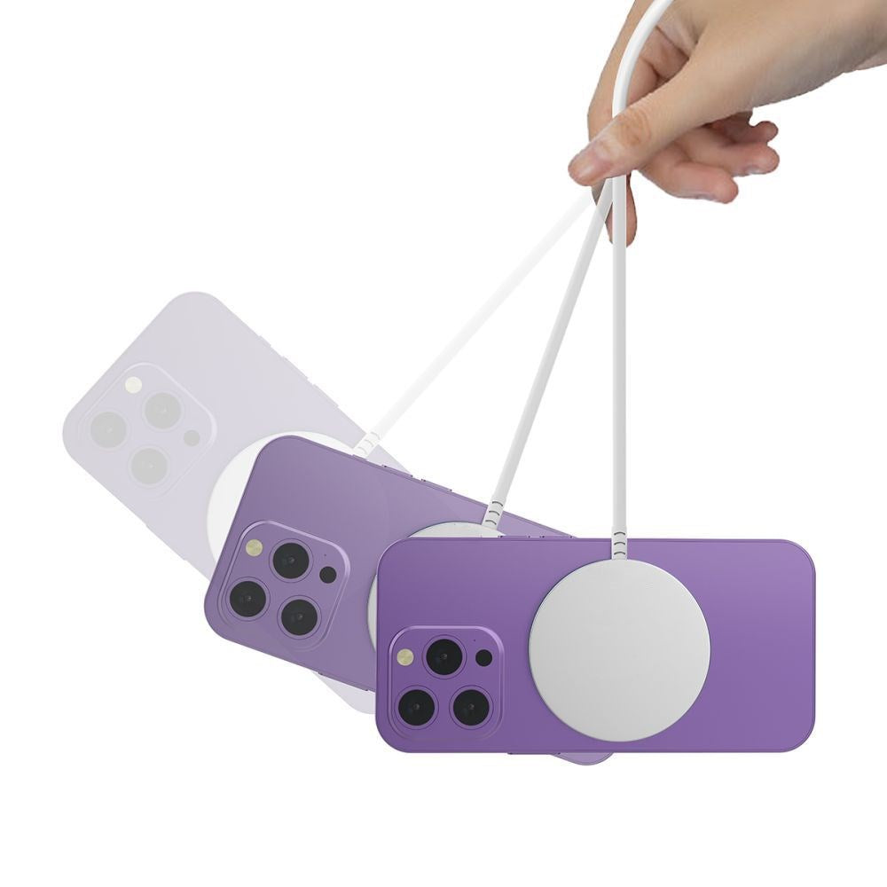 Tech-Protect Qi15W-A44 Magnetisk Magsafe Trådlös Laddare - Vit