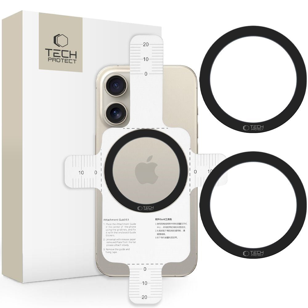 Tech-Protect MMP-110 Magnetisk MagSafe Ring - Svart / Svart