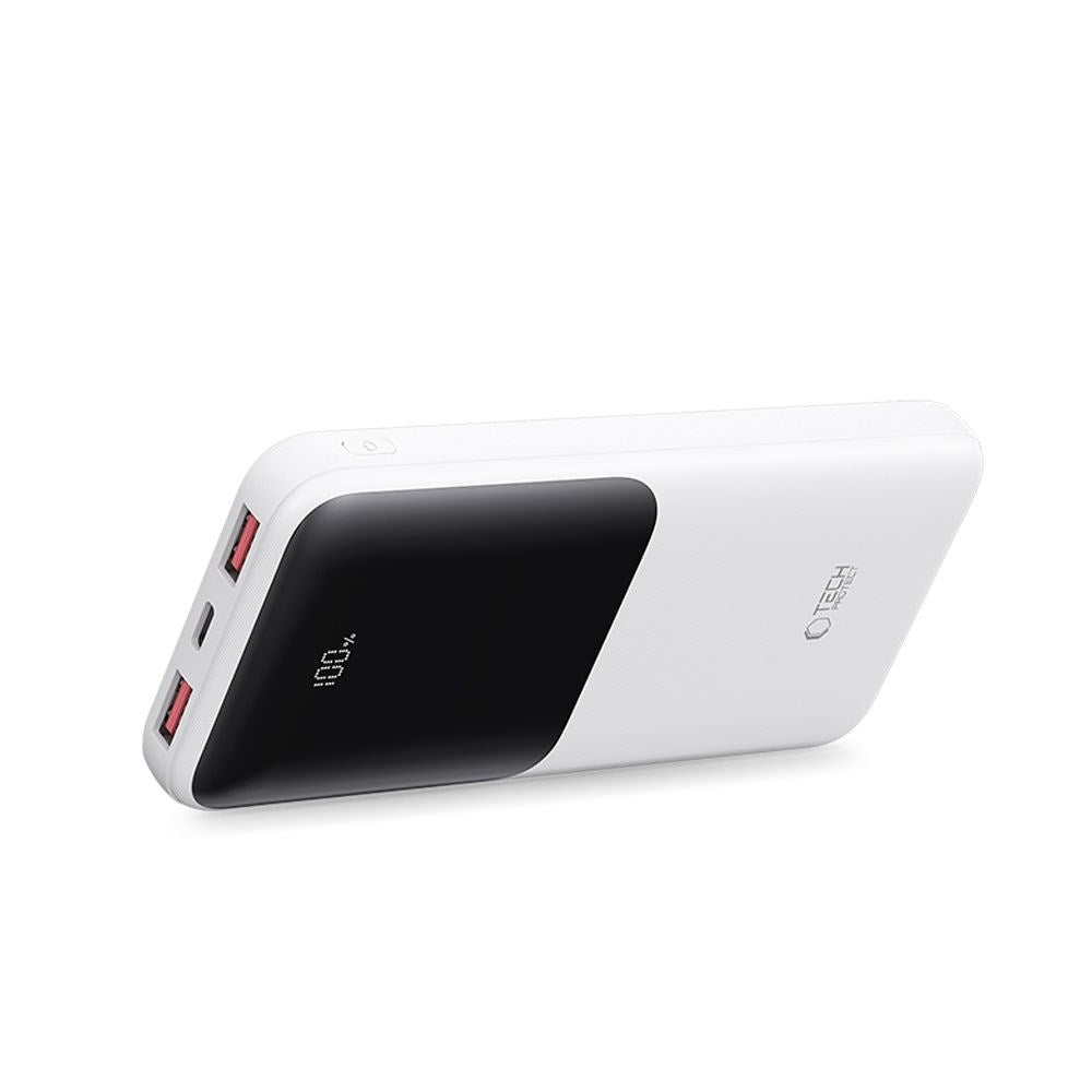 Tech-Protect Powerbank 10000mAh – Snabbladdning med 22.5W - Vit