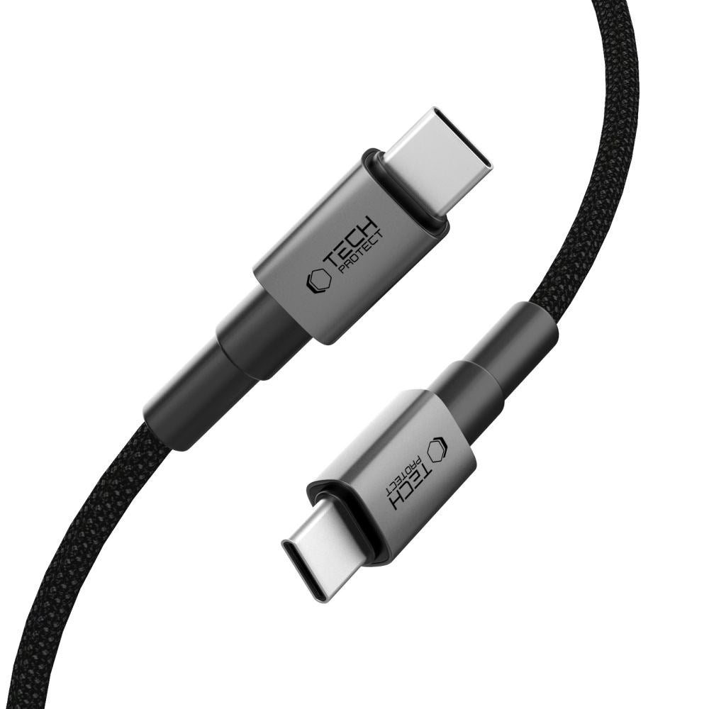 Tech-Protect Ultraboost DNA PD 100W/5A USB-C till USB-C-Kabel 2m - Svart / Mörkgrå