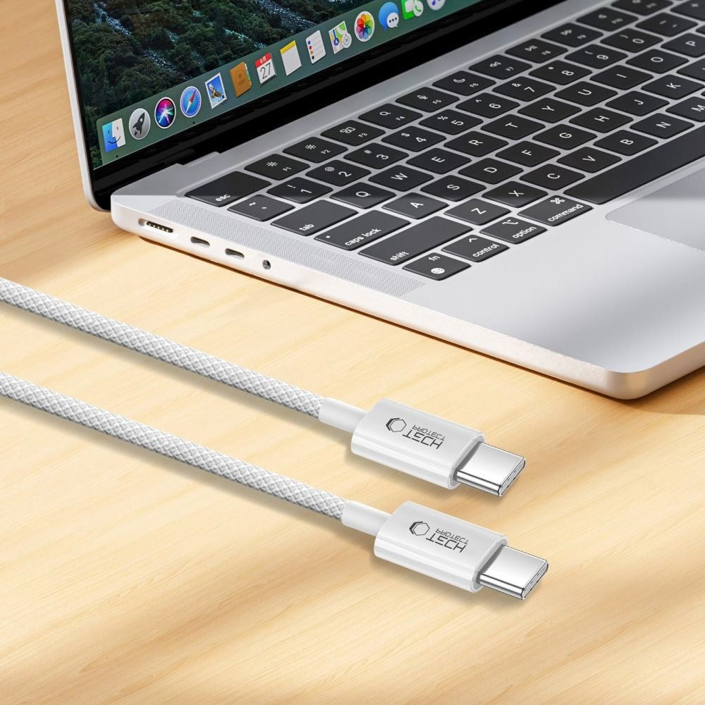 Tech-Protect Ultraboost Lite 60W / 3A USB-C till USB-C-Kabel 1m - Grå