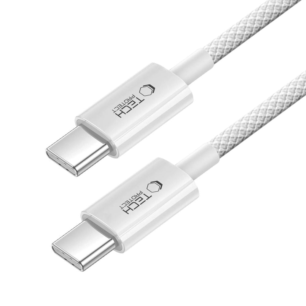 Tech-Protect Ultraboost Lite 60W / 3A USB-C till USB-C-Kabel 2m - Grå