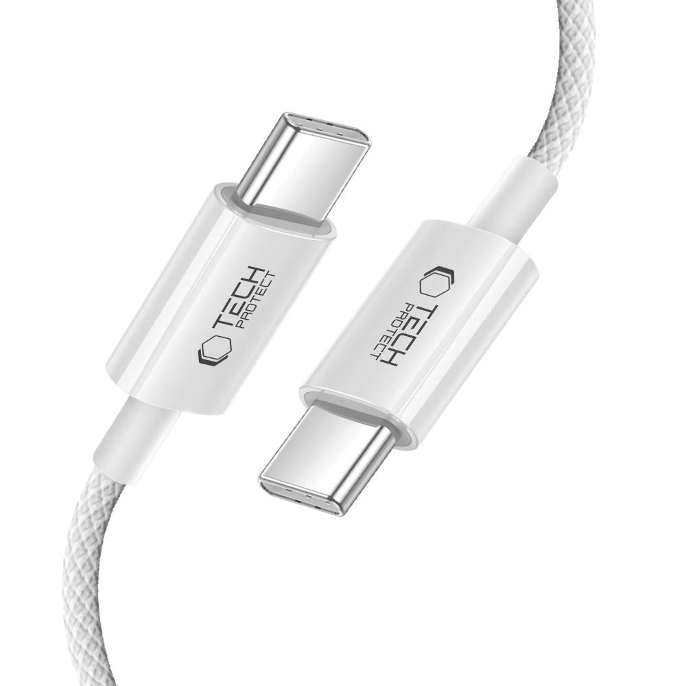 Tech-Protect Ultraboost Lite 60W / 3A USB-C till USB-C-Kabel 2m - Grå