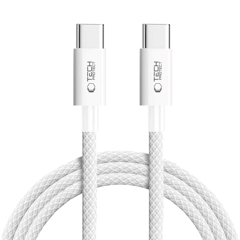 Tech-Protect Ultraboost Lite 60W / 3A USB-C till USB-C-Kabel 2m - Grå