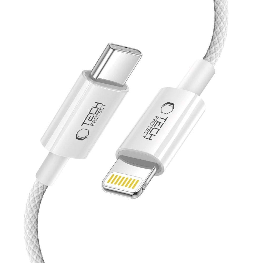 Tech-Protect Ultraboost Lite 27W / 3A Lightning till USB-C-Kabel 1m - Grå