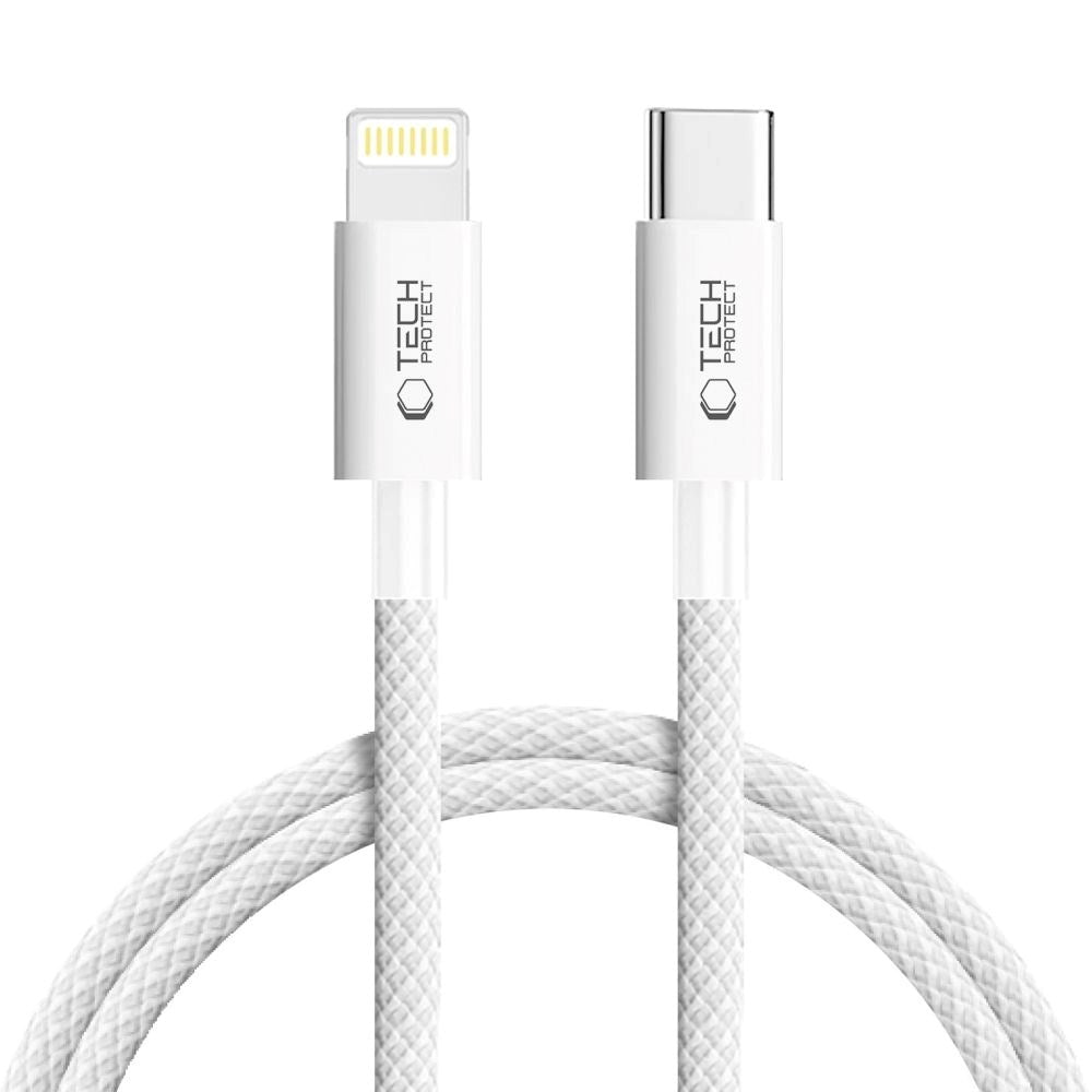 Tech-Protect Ultraboost Lite 27W / 3A Lightning till USB-C-Kabel 1m - Grå