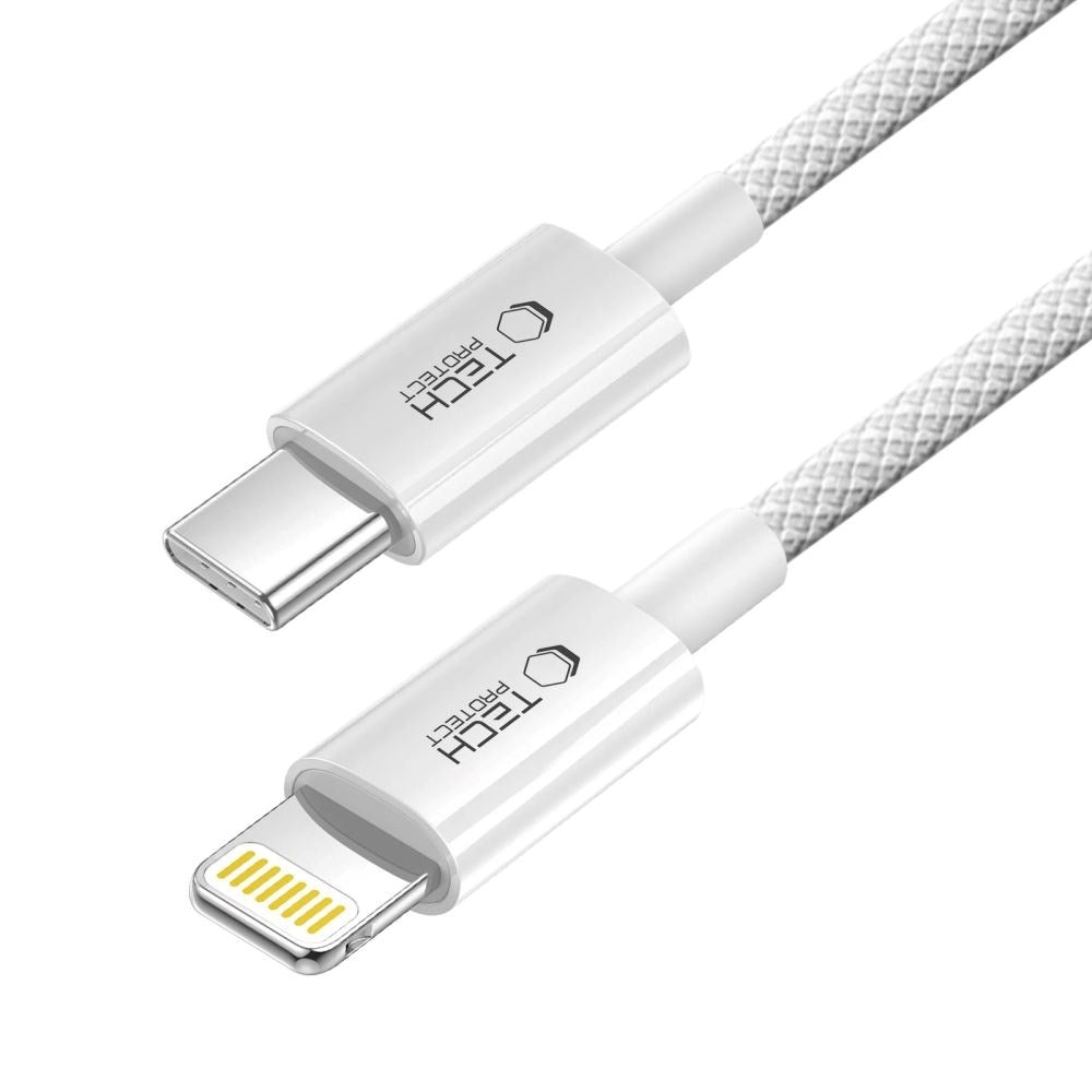Tech-Protect Ultraboost Lite 27W / 3A Lightning till USB-C-Kabel 2m - Grå