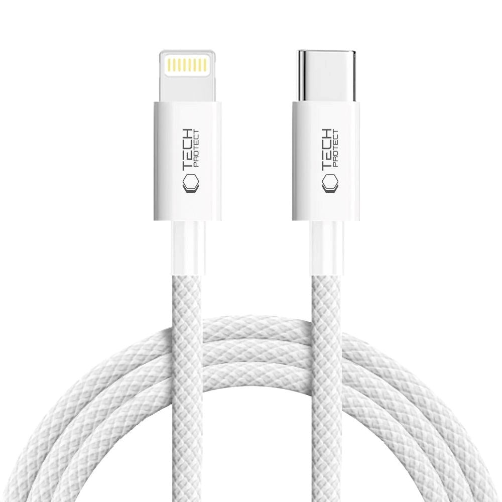Tech-Protect Ultraboost Lite 27W / 3A Lightning till USB-C-Kabel 2m - Grå
