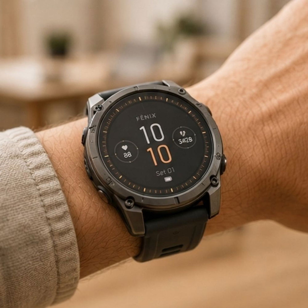 Garmin Fenix 9 Pro (43mm) Tech-Protect Glass Fit+ Skärmskyddsglas - 2 st - Transparent