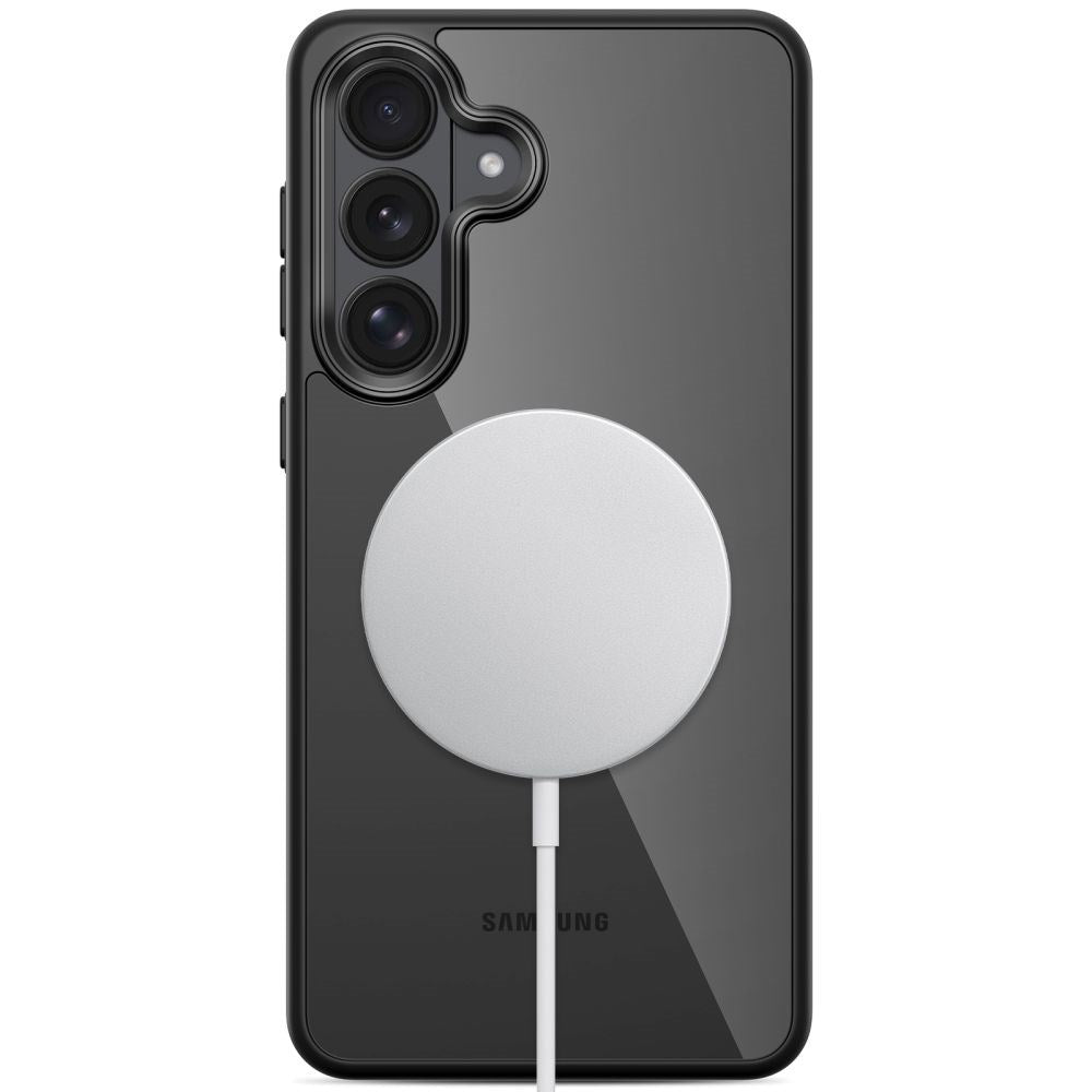 Samsung Galaxy S26 Tech-Protect MagMat Skal - MagSafe Kompatibel - Genomskinlig / Svart