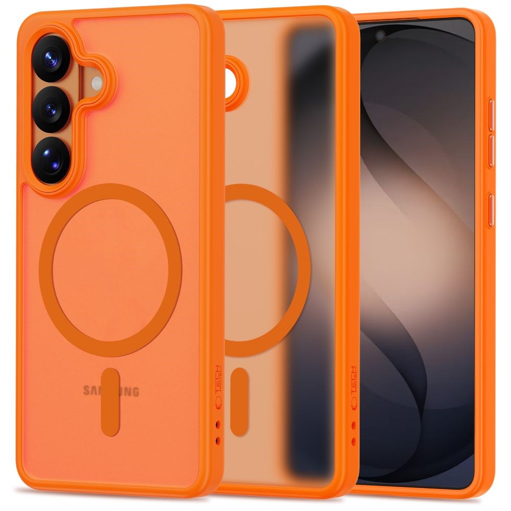 Samsung Galaxy S26 Tech-Protect MagMat Skal - MagSafe Kompatibel - Matt Orange