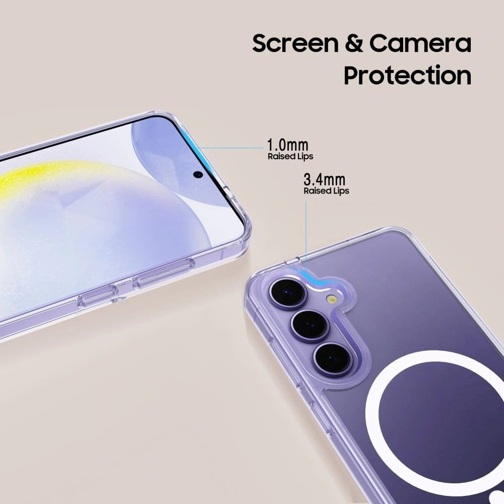 Samsung Galaxy A57 Tech-Protect Flexair Hybrid Skal - MagSafe Kompatibel - Genomskinlig