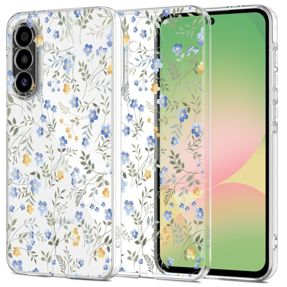 Samsung Galaxy A57 Tech-Protect FlexAir Flexibelt Plast Skal - Blomma