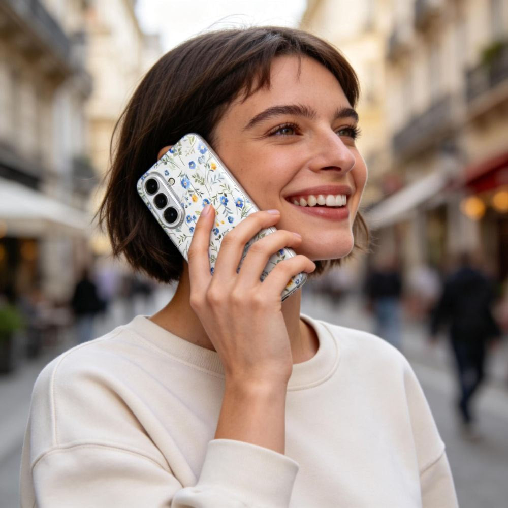 Samsung Galaxy A37 Tech-Protect FlexAir Flexibelt Plast Skal - Blomma