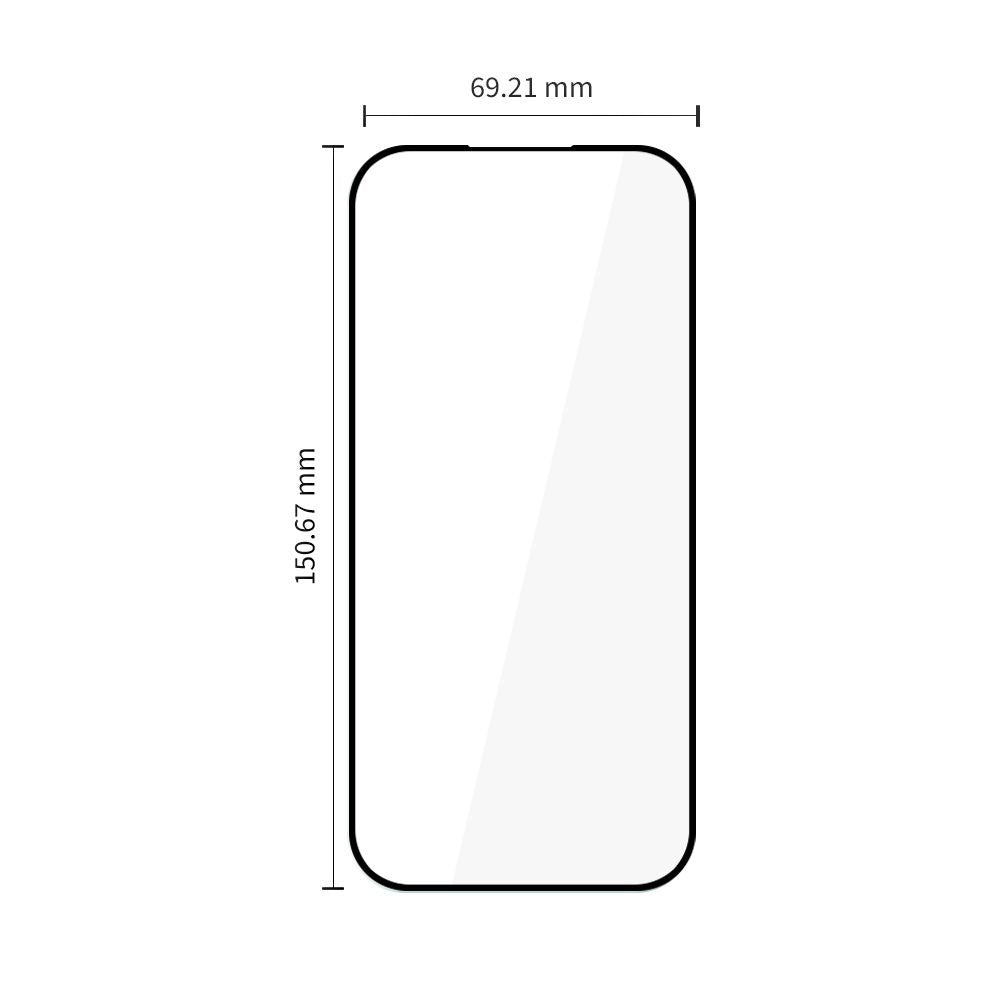 Google Pixel 10a / 9a Tech-Protect Glass Fit+ Härdat Skärmskyddsglas - 2 st - Genomskinlig / Svart Kant
