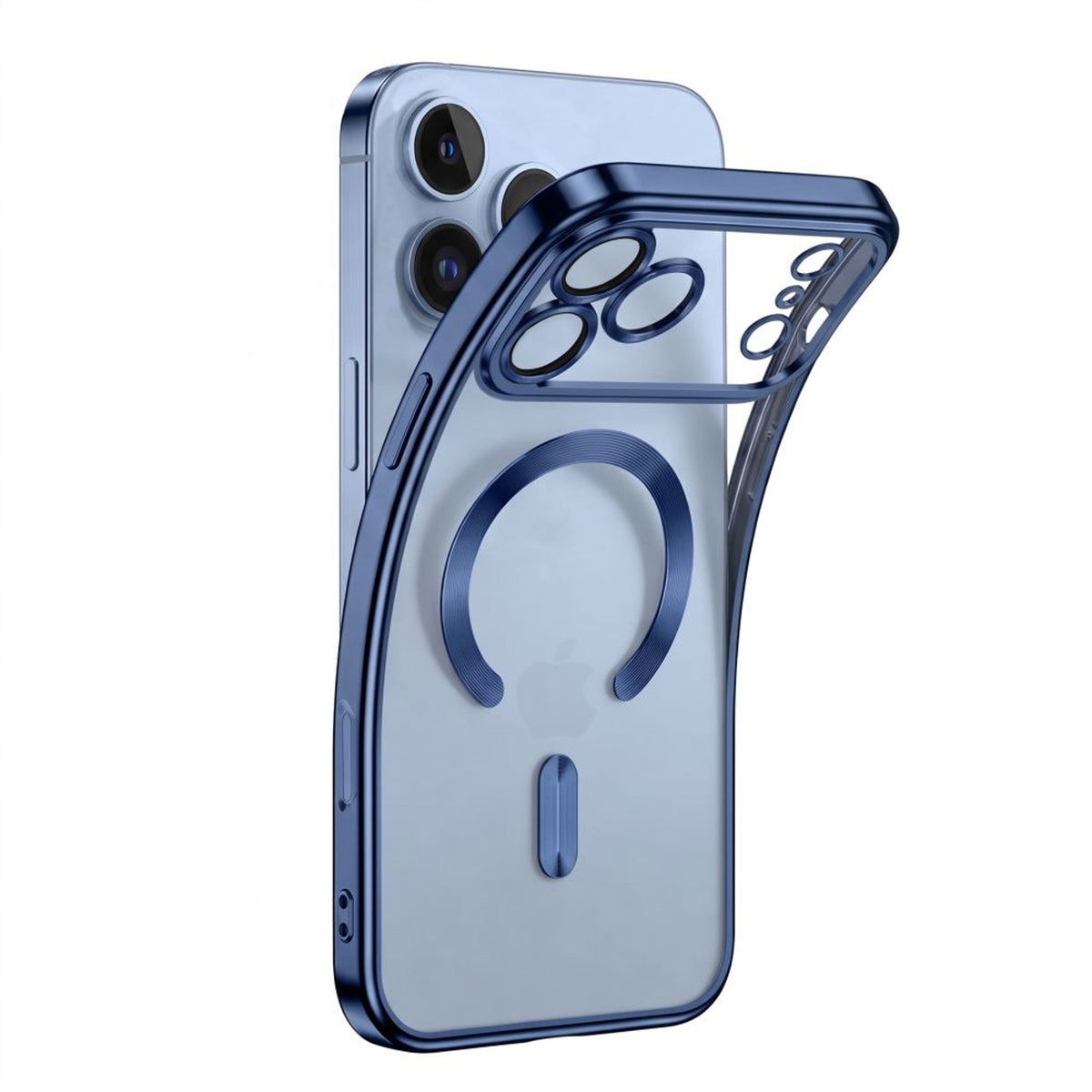 iPhone 18 Pro / 17 Pro Tech-Protect MagFlex Skal - MagSafe Kompatibel - Blå / Transparent