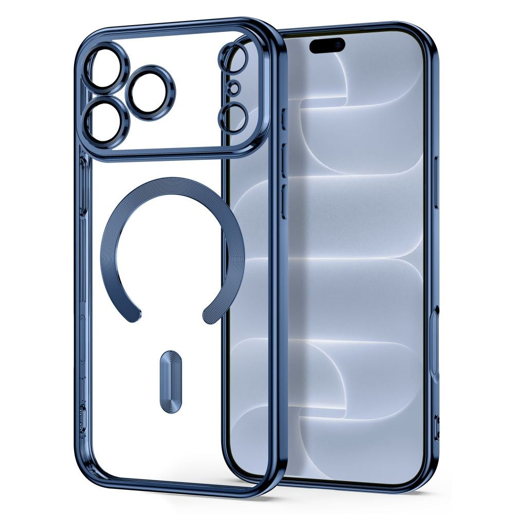 iPhone 18 Pro Max / 17 Pro Max Tech-Protect MagFlex Skal - MagSafe Kompatibel - Blå / Transparent