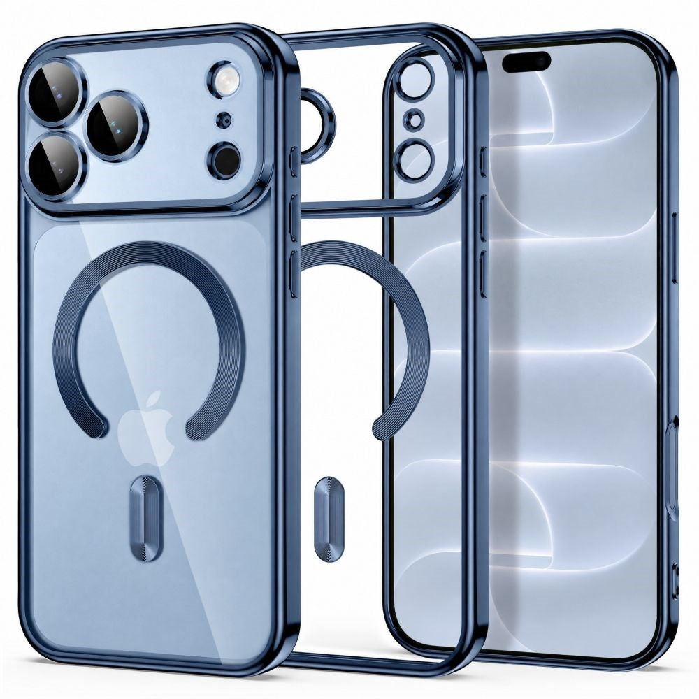 iPhone 18 Pro Max / 17 Pro Max Tech-Protect MagFlex Skal - MagSafe Kompatibel - Blå / Transparent