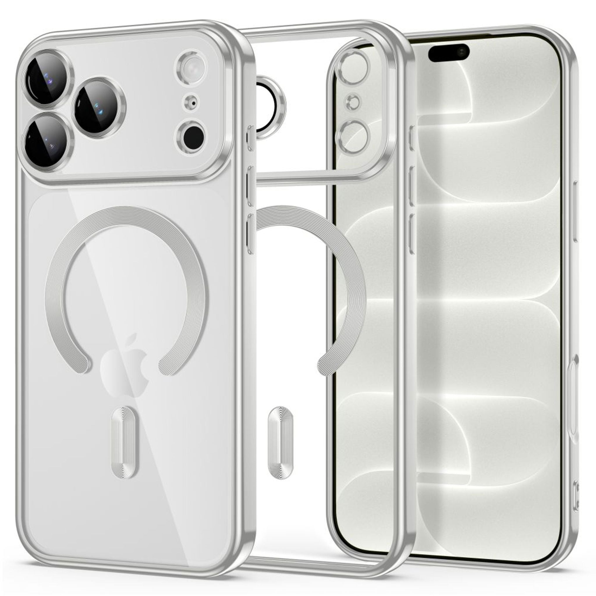 iPhone 18 Pro / 17 Pro Tech-Protect MagFlex Skal - MagSafe Kompatibel - Silver / Transparent