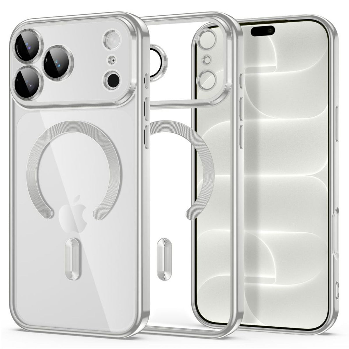 iPhone 18 Pro / 17 Pro Tech-Protect MagFlex Skal - MagSafe Kompatibel - Silver / Transparent
