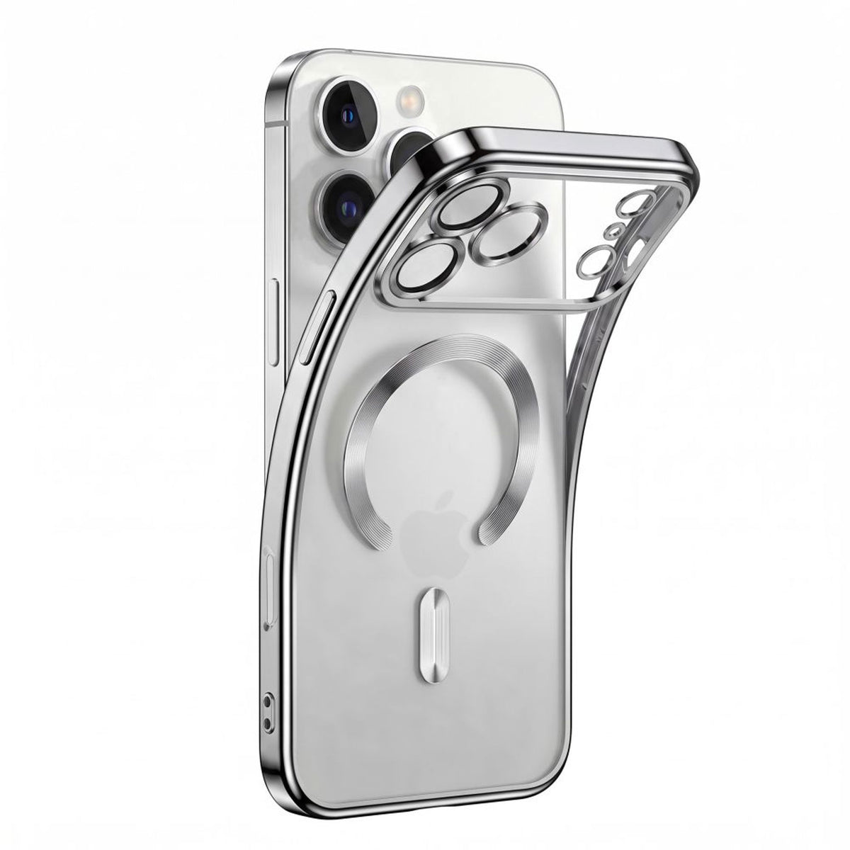 iPhone 18 Pro / 17 Pro Tech-Protect MagFlex Skal - MagSafe Kompatibel - Silver / Transparent