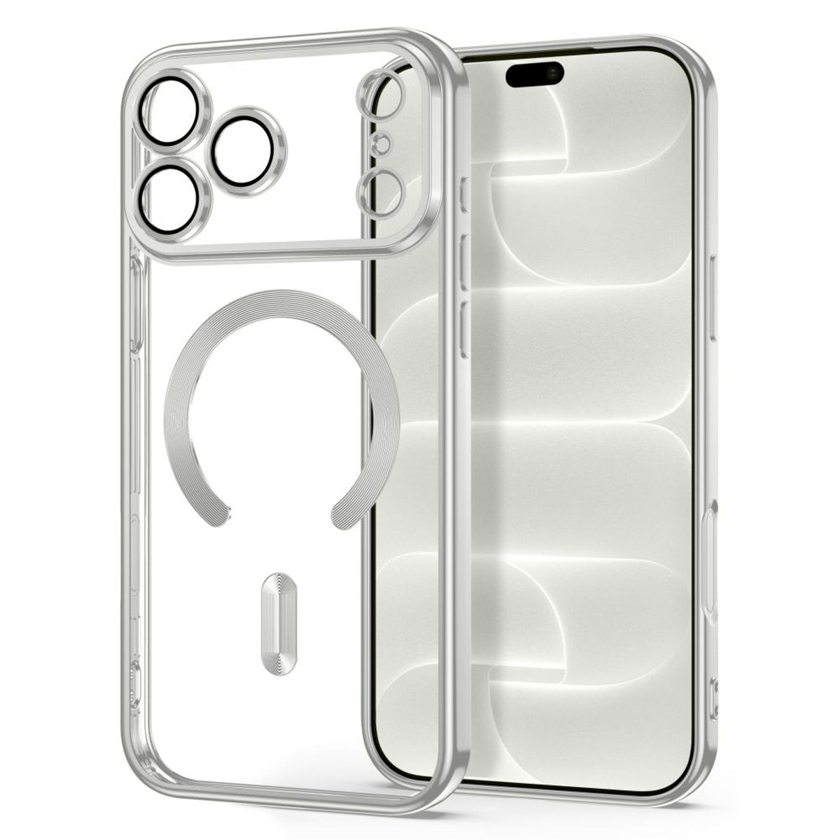 iPhone 18 Pro / 17 Pro Tech-Protect MagFlex Skal - MagSafe Kompatibel - Silver / Transparent
