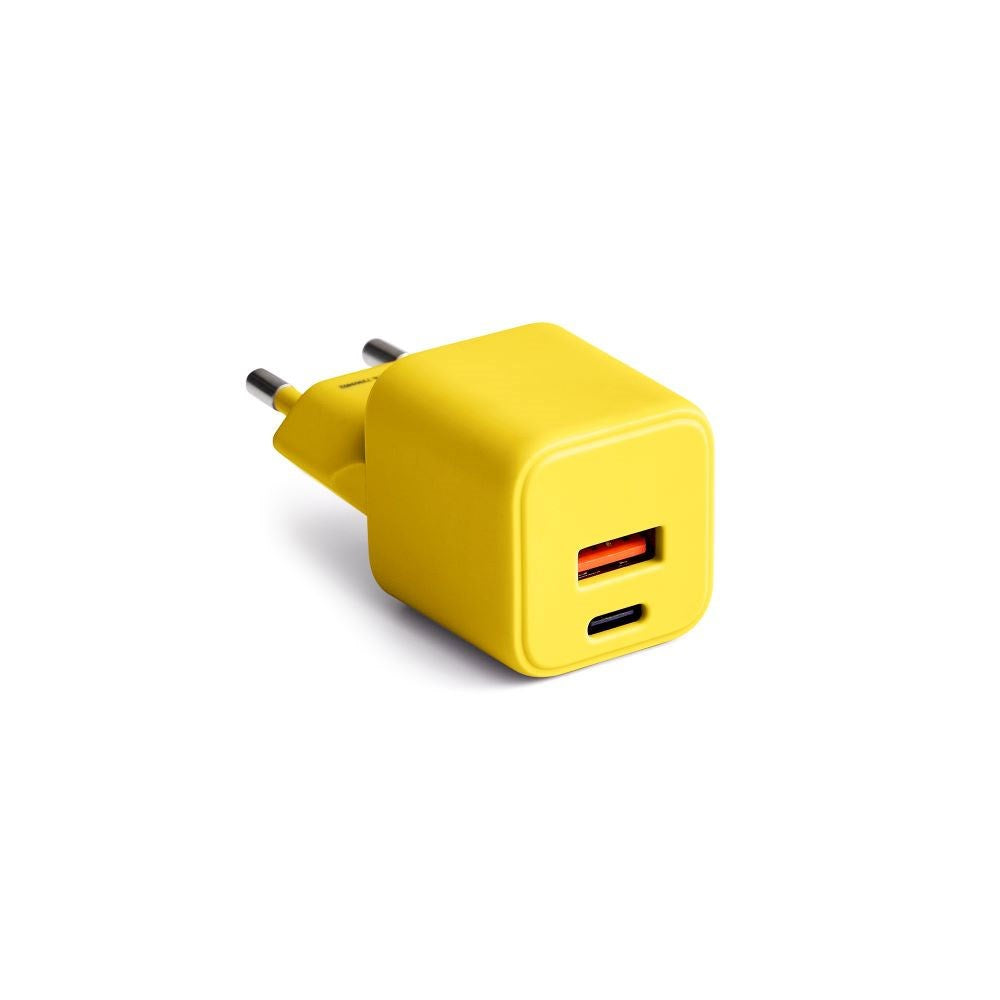Colorum 30W Väggladdare m. 1x USB-A & 1x USB-C - Yellow
