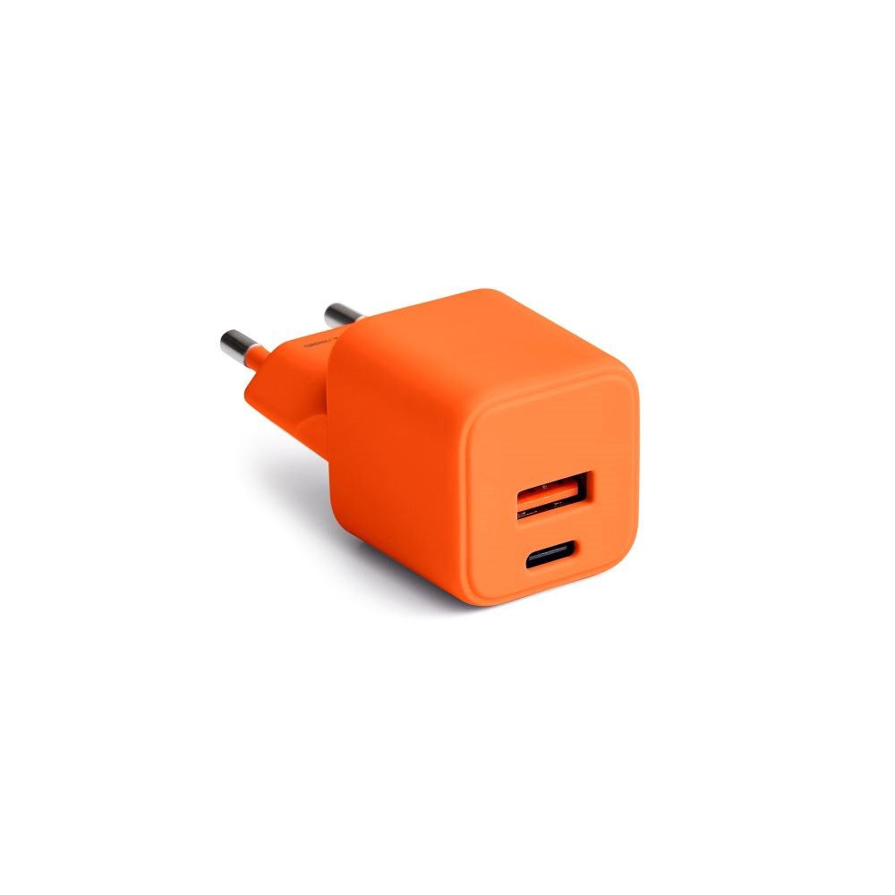 Colorum 30W Väggladdare m. 1x USB-A & 1x USB-C - Orange