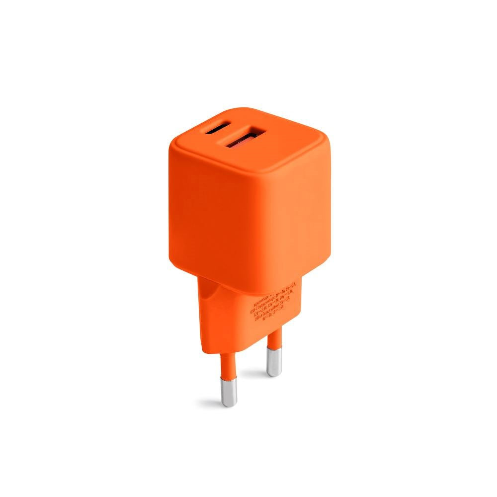 Colorum 30W Väggladdare m. 1x USB-A & 1x USB-C - Orange