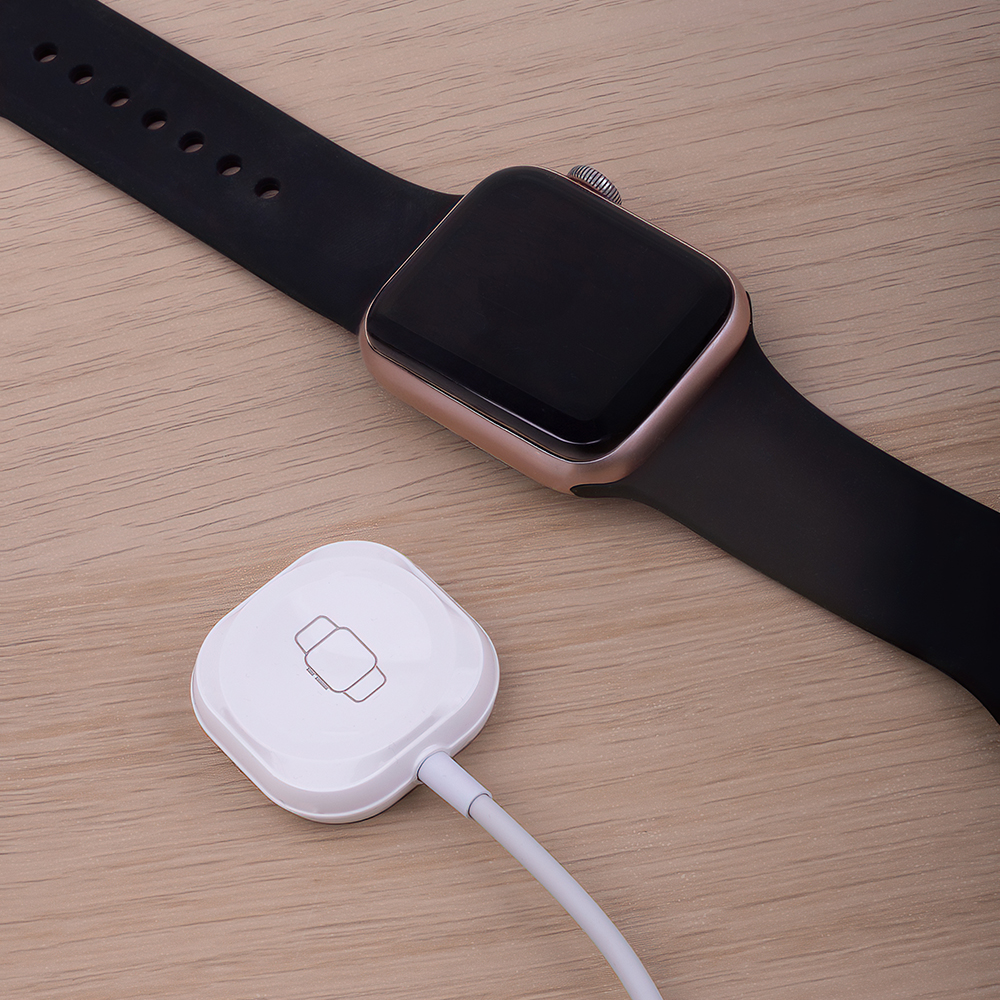 Forever MASM-100 3W Trådlös Laddare för Smartwatch - USB-A - MagSafe Kompatibel - Vit