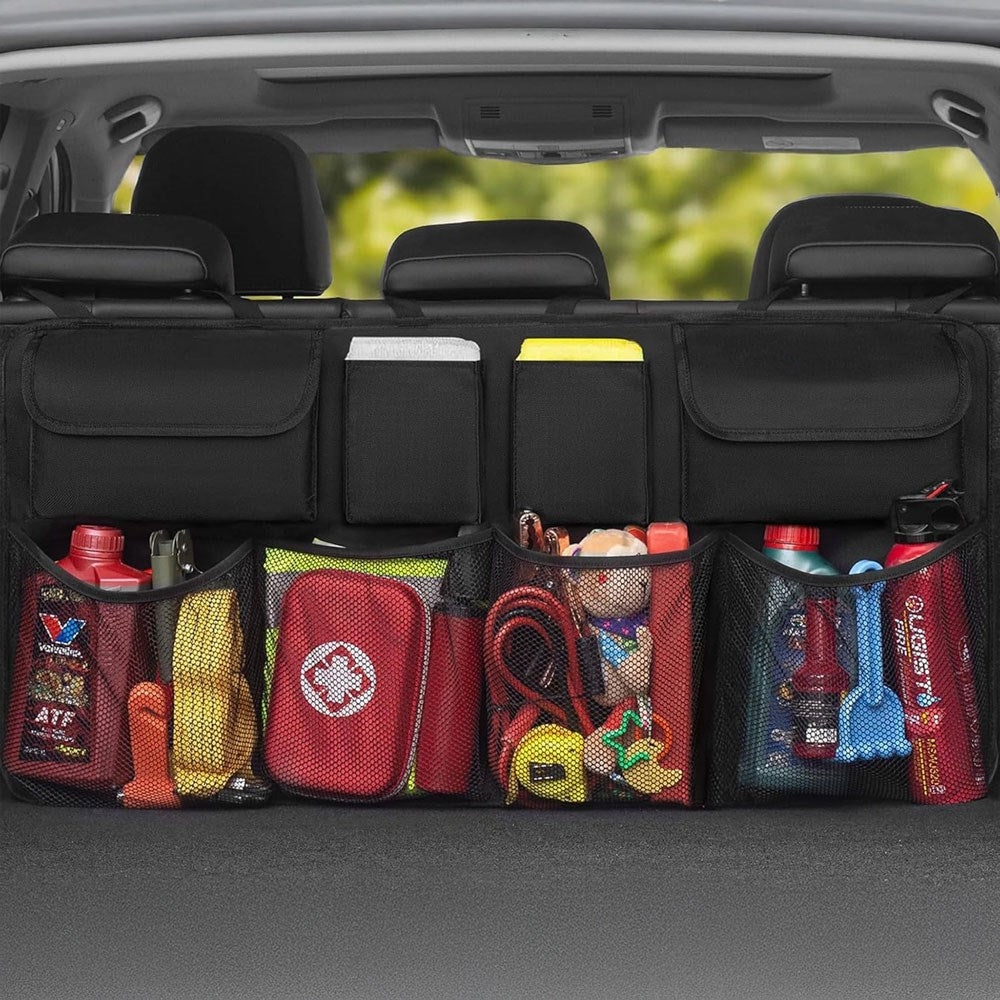 Wozinsky Bilförvaringsficka för Baksätets Ryggstöd & Bagageutrymme - Svart