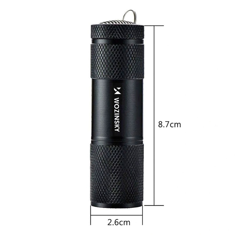Wozinsky WLD-9L UV-Ficklampa för Spårdetektering - Svart