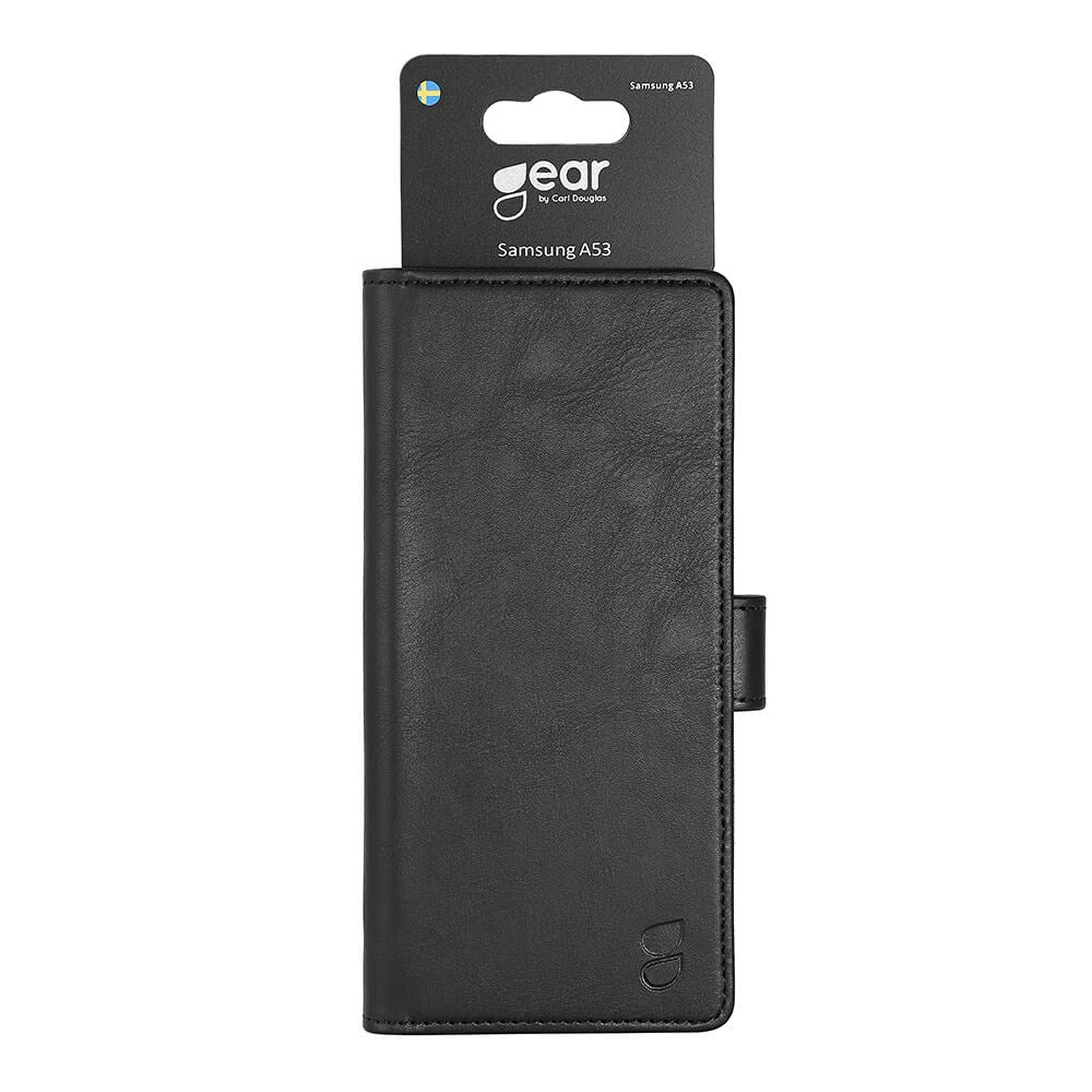 Samsung Galaxy A53 (5G) GEAR Wallet - Läderplånbok - Svart