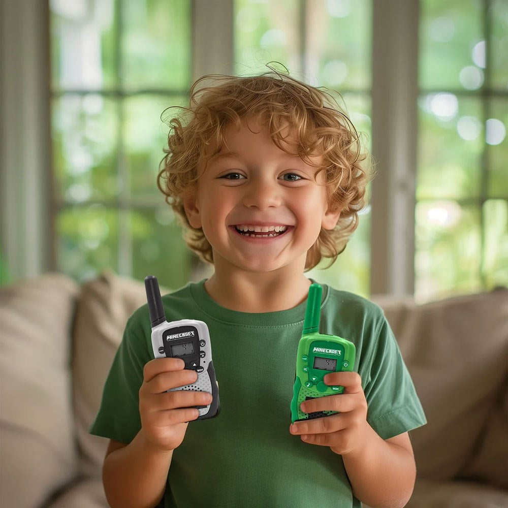 OTL MINECRAFT Digitalt Walkie Talkie Set - 2 st - Grå / Grön