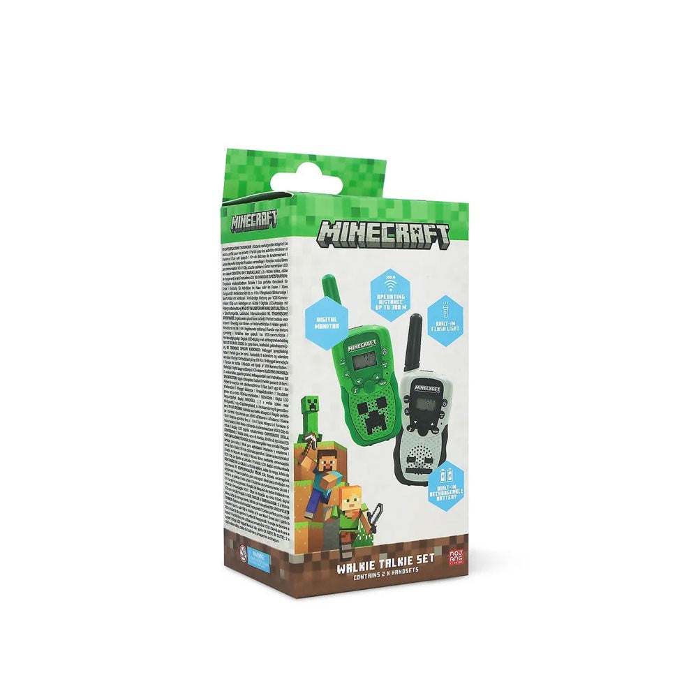 OTL MINECRAFT Digitalt Walkie Talkie Set - 2 st - Grå / Grön