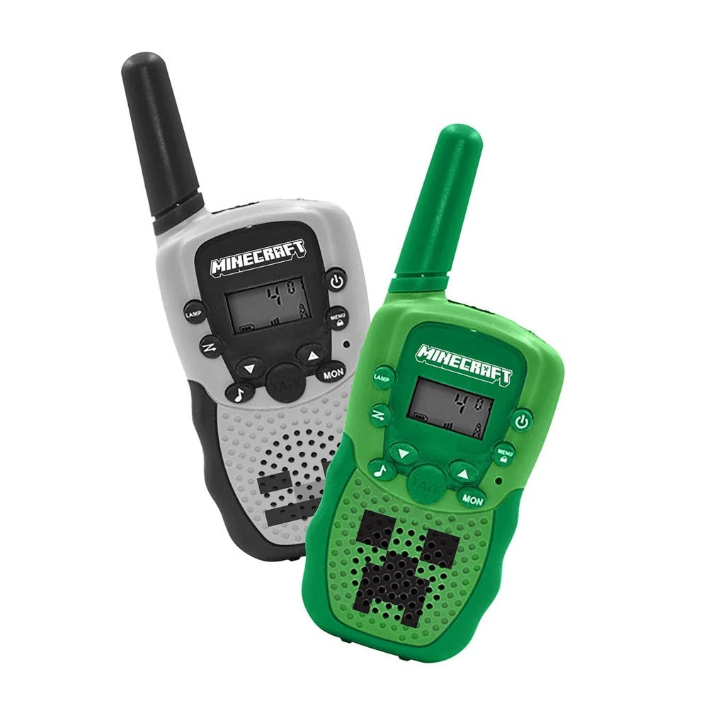 OTL MINECRAFT Digitalt Walkie Talkie Set - 2 st - Grå / Grön