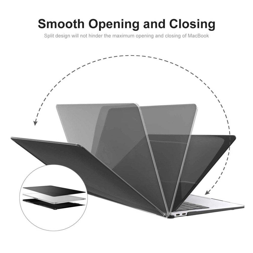 MacBook Pro 16" M1 / M2 / M3 / M4 (2021 / 2024) Plast Skal - Genomskinlig