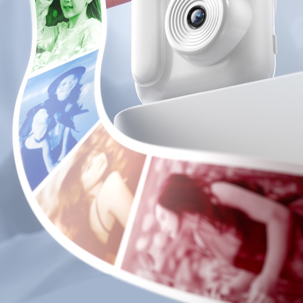 Termisk Fotopapper till Barn Kamera - 57 x 25 mm - 4 st - Röd / Orange / Blå / Grön